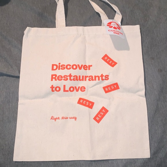 Rare RESY Beige Tote Bag, Custom Tote Bag, Personalized - Picture 1 of 2